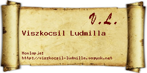 Viszkocsil Ludmilla névjegykártya